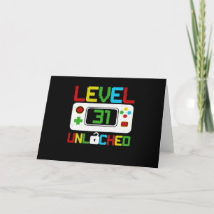 Cartão Presente de Aniversário de 10 anos de Jogo de Víde