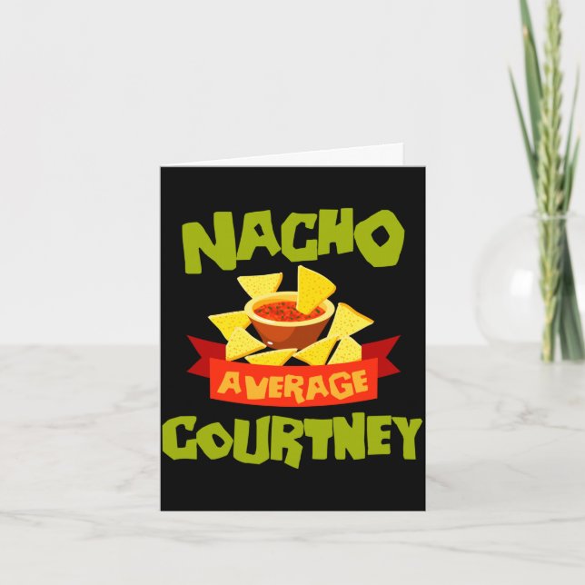 Cartão Presente de aniversário engraçado com o nome Nacho (Frente)