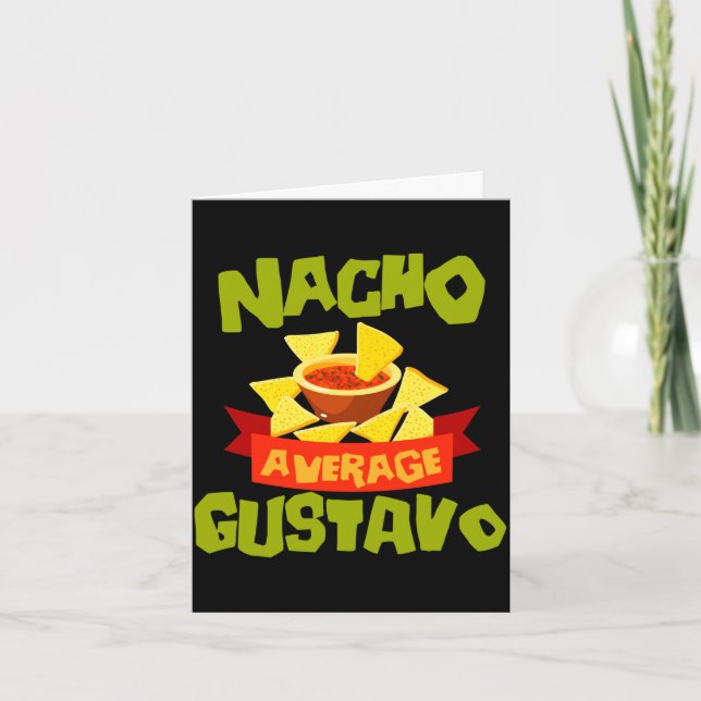 Cartão Presente de aniversário engraçado nome nacho avera (Frente)