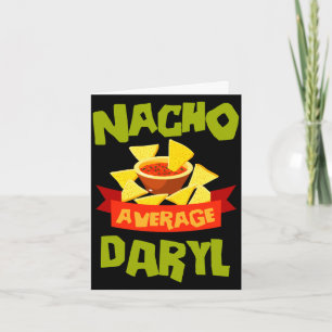 Cartão Presente de aniversário engraçado nome nacho médio