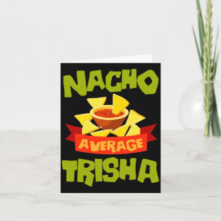Cartão Presente de aniversário engraçado nome trisha não 