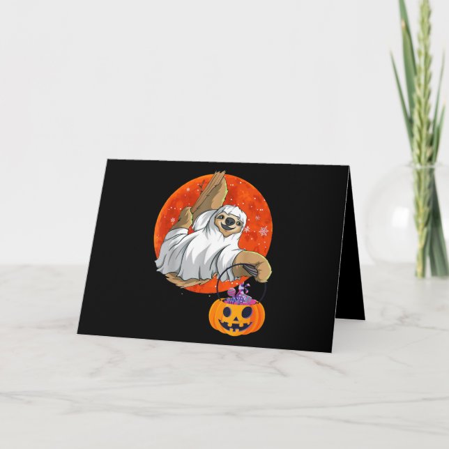Cartão Presente de Aranha | Boo Halloween com Abóbora (Frente)