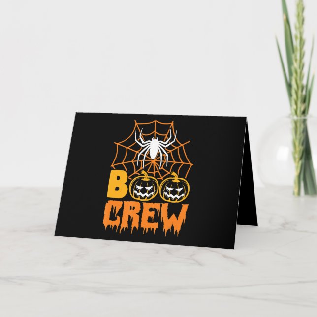 Cartão Presente de Aranha | Equipe Aranha de Abóbora de H (Frente)