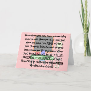 Cartão Presente de Arte da História de "Pais Insanos" Ret