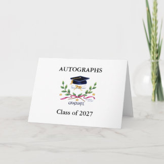Cartão Presente de Autógrafos da Formatura de 2027