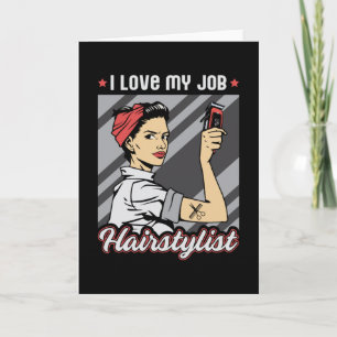 Cartão Presente de Cabelo de Stylist Barber Hairdresser