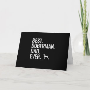 Cartão Presente de Cachorro Melhor. Doberman. Pai. De T