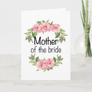Cartão Presente de casamento para a mãe noiva da noiva