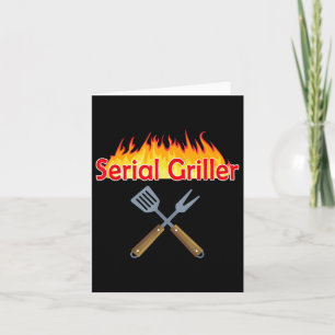 Cartão Presente de Churrasco Engraçado Serial Griller