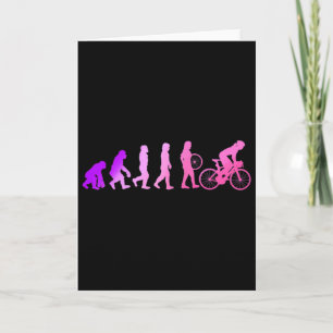 Cartão Presente de Ciclista Feminina Para Garotas Tour de