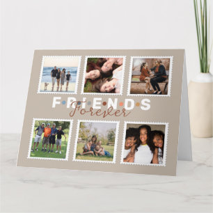 Cartão Presente de Colagem de Fotos de Amigos Modernos pa