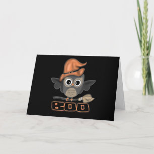 Cartão Presente de Coruja Boo Cute Owl Kids Halloween T