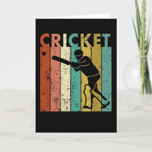 Cartão Presente de Cricketer de Bat Cricketer de Cricket