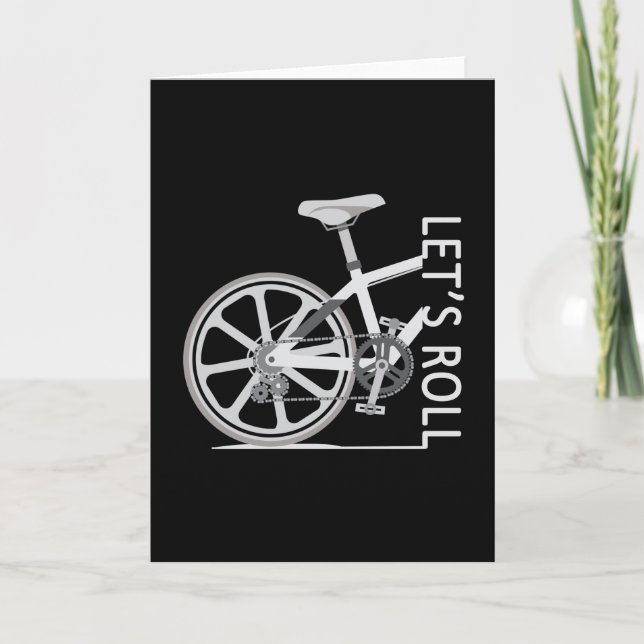 Cartão Presente de Descida de bicicleta de bicicleta de m (Frente)