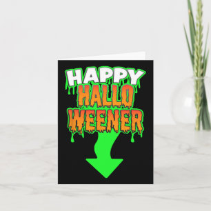 Cartão Presente de Dia de as Bruxas engraçado Feliz Hallo