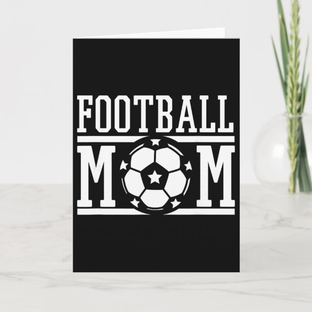 Cartão Presente de Dia de Jogo de Futebol para Mãe Orgulh (Frente)