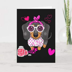 Cartão Presente de Dia dos Namorados para Cachorro Dachsh