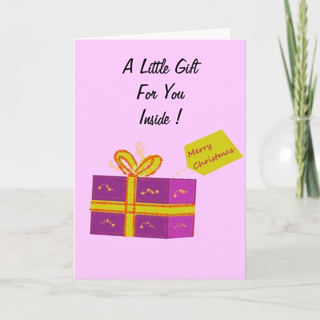 Cartão Presente de Dinheiro (Frente)