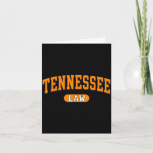 Cartão Presente de direito do Tennessee graduado na barra