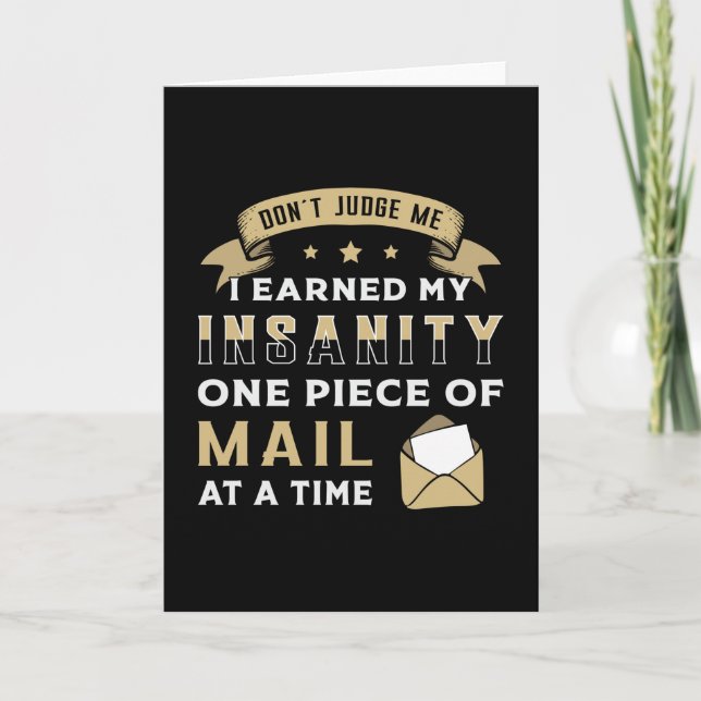 Cartão Presente de Entrega de Trabalho de Posto de Correi (Frente)