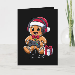 Cartão Presente de Fones de Ouvido para Jogador de Natal