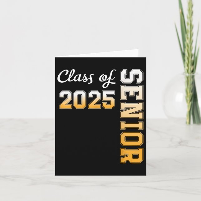 Cartão Presente de Formatura da Turma de Formandos de 202 (Frente)
