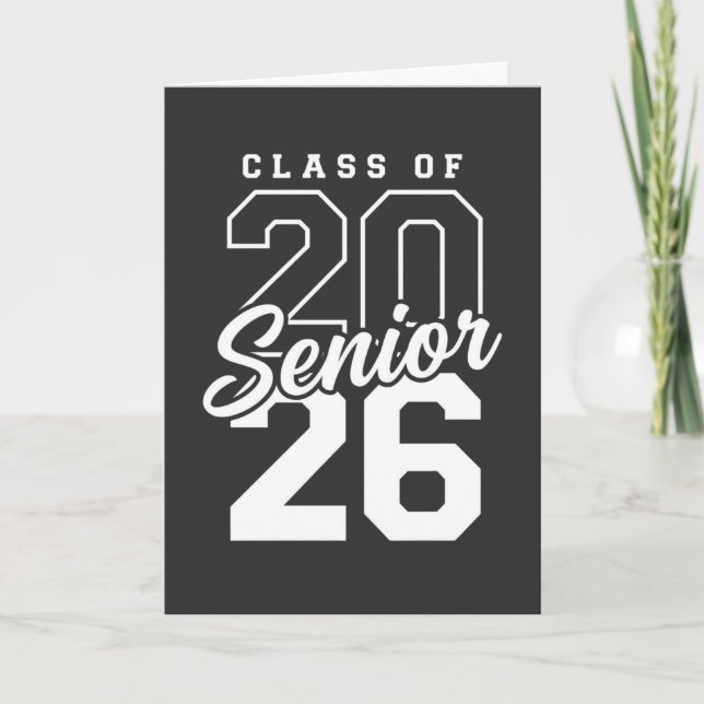 Cartão Presente de Formatura da Turma de Formandos de 202 (Frente)