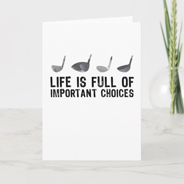 Cartão Presente de Golfe Retroativo para Opções de Golfe (Frente)