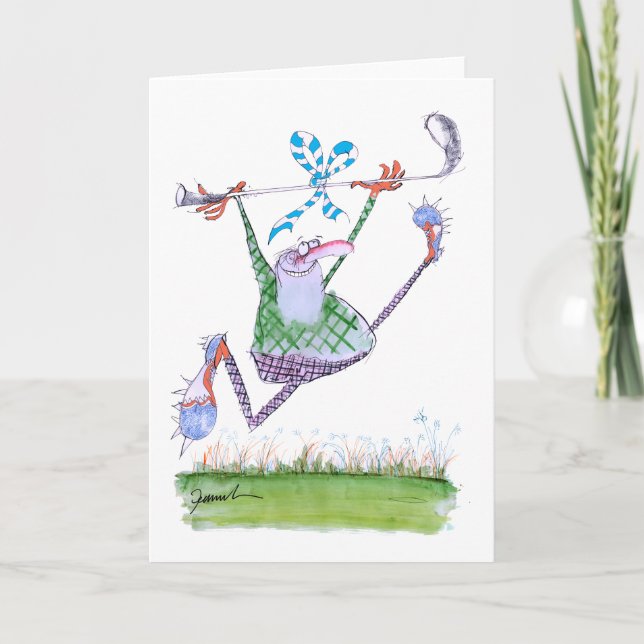 Cartão presente de golfe, tony fernandes (Frente)