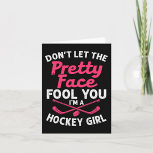 Cartão Presente De Hockey Para Garotas Para Jogadoras De