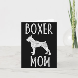 Cartão Presente de Mãe Boxer Vintage Dono de Cachorro Box