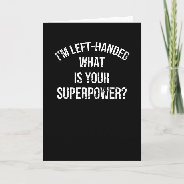 Cartão Presente De Mão Esquerda Ordenado De Esquerda Esqu (Frente)