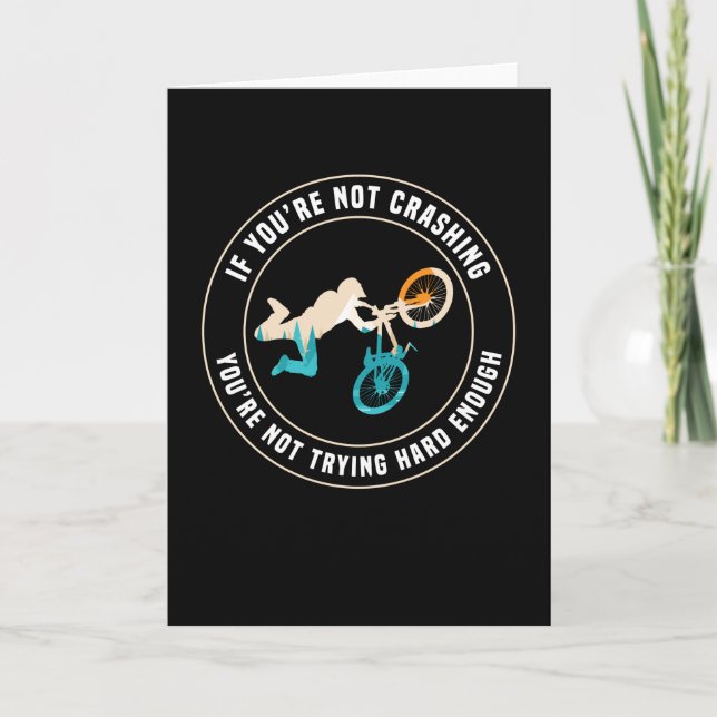 Cartão Presente de MTB de Montanha Engraçado para Biker (Frente)