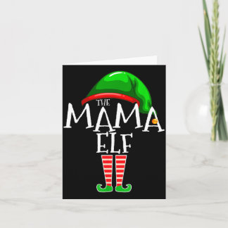 Cartão Presente de Natal da Família Mama Elf para Grupo d