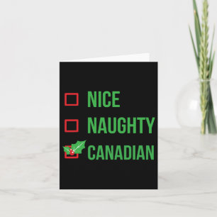 Cartão Presente de Natal de pijama engraçado canadense Ca
