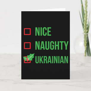 Cartão Presente de Natal de pijama engraçado ucraniano Uc