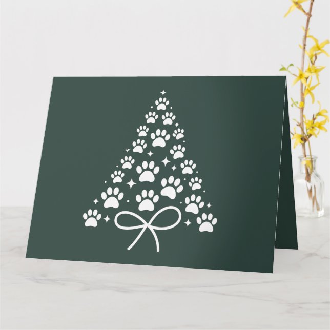 Cartão Presente de Natal para Dono de Cachorro Amante de  (Flor Amarela)