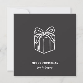 Cartão Presente de Natal Personalizado com Nome da Famíli