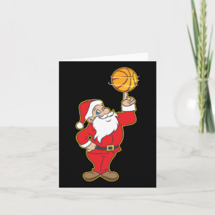 Cartão Presente de Natal Xmas Papai Noel Basquete Ideia d