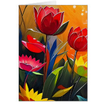 Presente de pensamento com flores