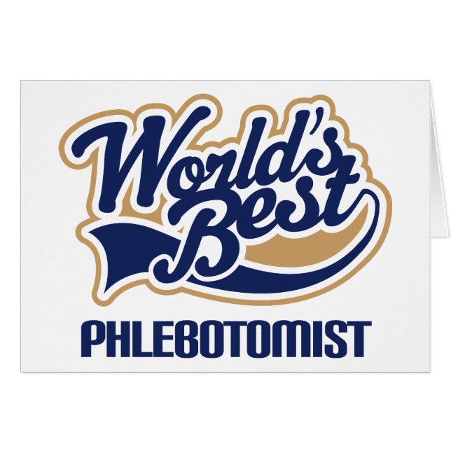 Cartão Presente de Phlebotomist (Frente Horizontal)