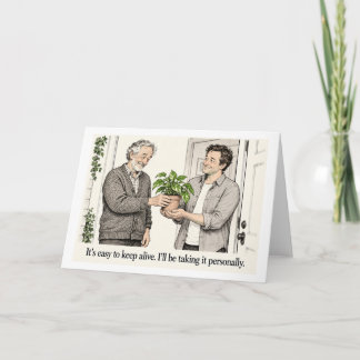 Cartão Presente de Planta com Humor Pessoal