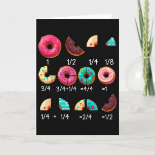Cartão Presente De Professor De Fração De Donut De Matemá