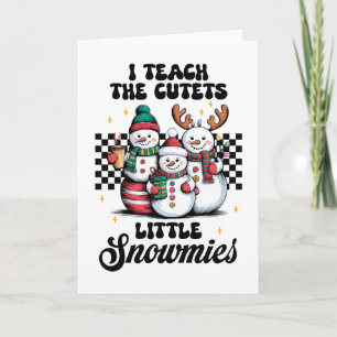 Cartão Presente de Professor Eu Ensino os Pequenos Snow