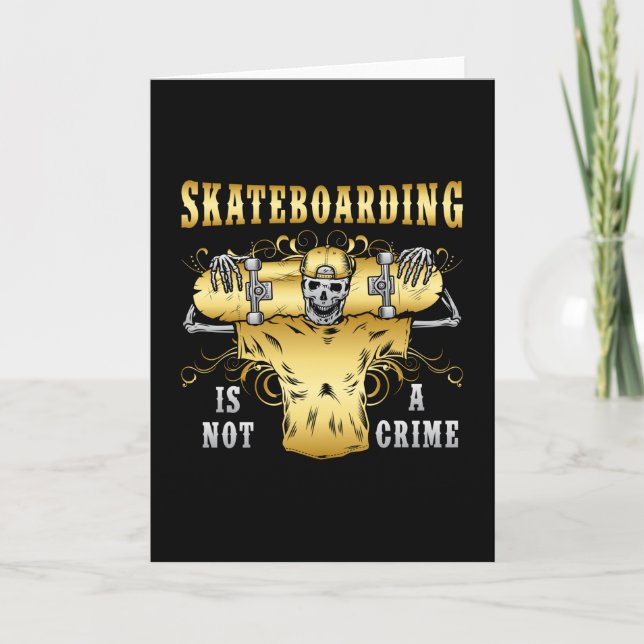 Cartão Presente de Skate Skateboard Skate Skateboarding (Frente)