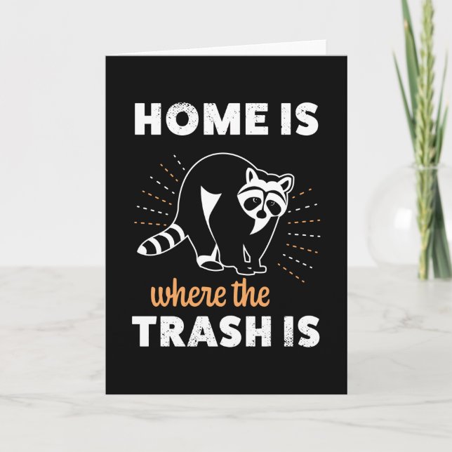 Cartão Presente de trash Panda Racoon Engraçado (Frente)