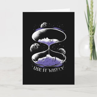 Cartão Presente de Vida de Vidro Inspiracional Espacial