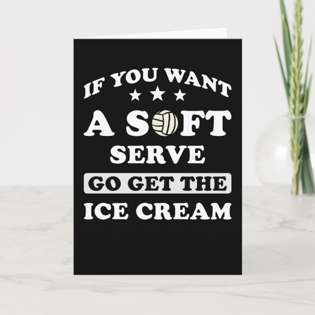 Cartão Presente de vôlei engraçado (Frente)