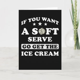 Cartão Presente de vôlei engraçado