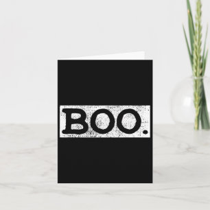 Cartão Presente divertida de Halloween Vintage Boo